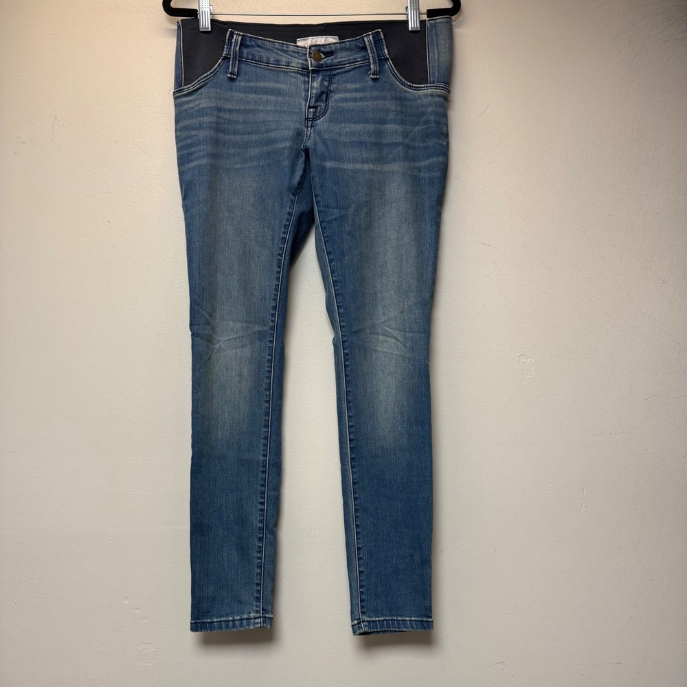 Isabel Maternity Jeggings Women 2 Blue Excellent Side Panel Skinny Jeans
